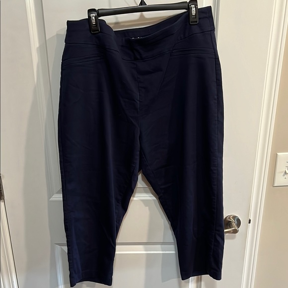 Croft & Barrow Navy Capris - Picture 1 of 3